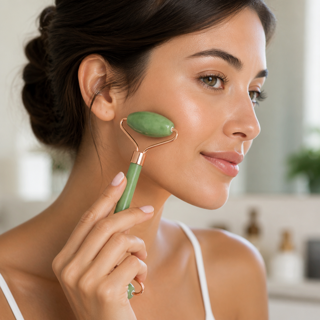 Velora Jade Gua Sha & Facial Roller Set